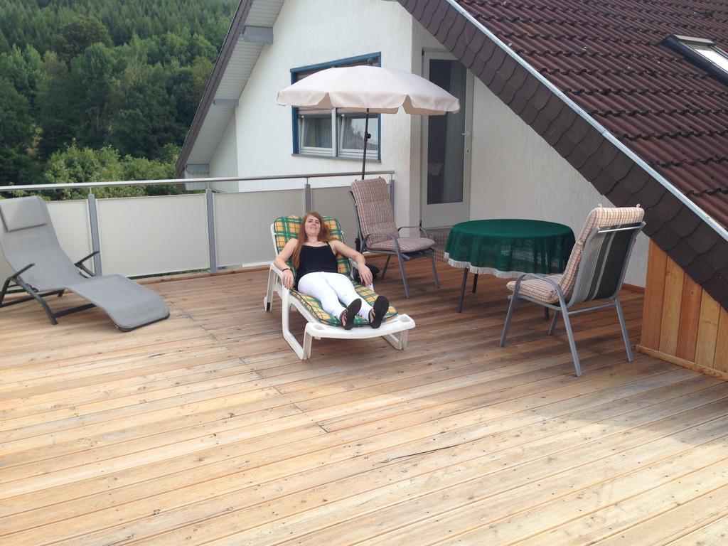 Pension-Ferienwohnung Liesbachtal Direkt Am Waldrand Bayerische Rhoen Schönau an der Brend Oda fotoğraf